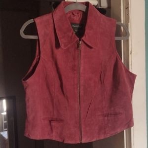 *nwt* vintage dead stock hunt club suede vest